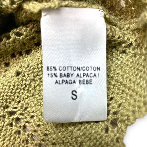 Loveshackfancy Natalie Ruffle Open Knit Sweater Sz Small - Picture 9 of 13